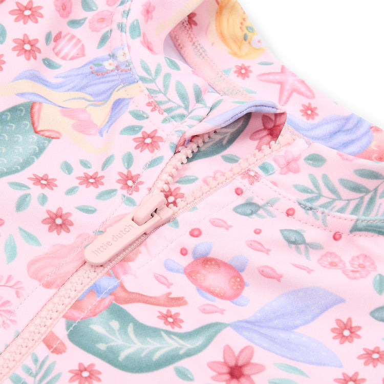 LITTLE DUTCH. Long-Sleeve Swim Shirt and Bottoms Dreamy Mermaid