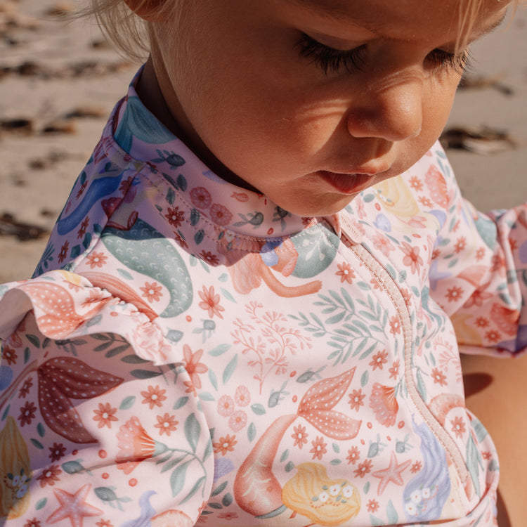 LITTLE DUTCH. Long-Sleeve Swim Shirt and Bottoms Dreamy Mermaid