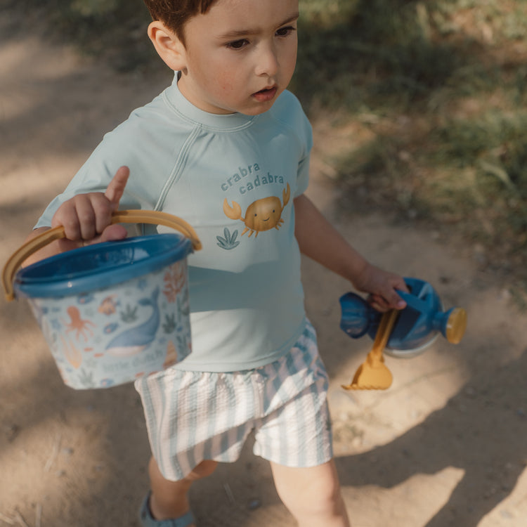LITTLE DUTCH. Short Sleeve Swim Shirt Ocean Breeze