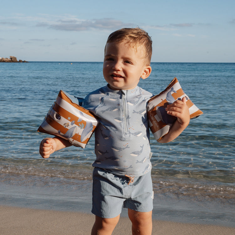 LITTLE DUTCH. Short Sleeve Swim Shirt Ocean Splash