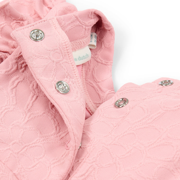 LITTLE DUTCH. Short Sleeve Swim Shirt Dreamy Pink Rose