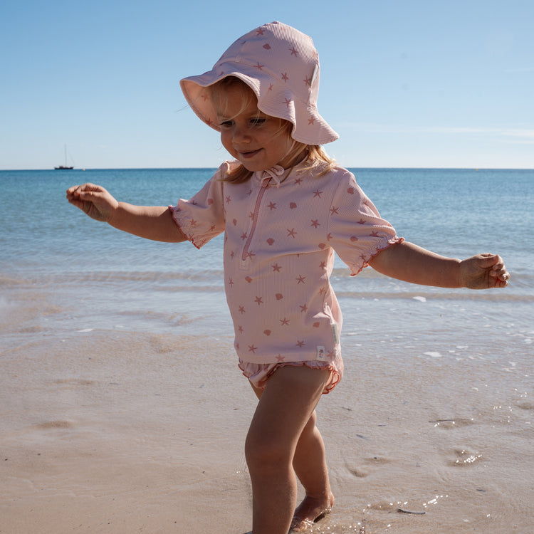 LITTLE DUTCH. Μπλουζάκι κοντομάνικο με προστασία UV Dreamy Seashells