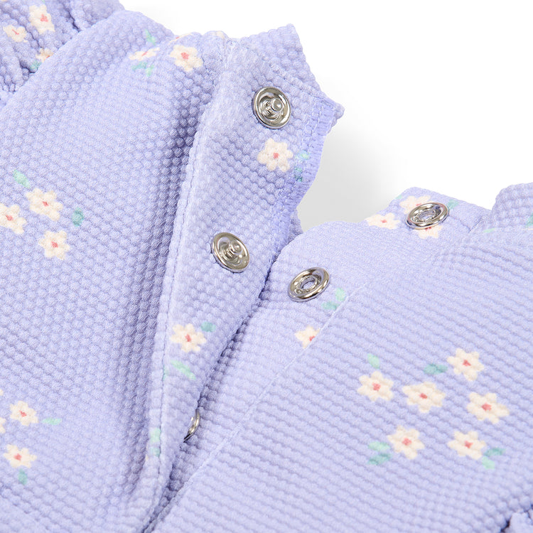 LITTLE DUTCH. Short-Sleeve Swim Shirt and Bottoms Dreamy Lavender