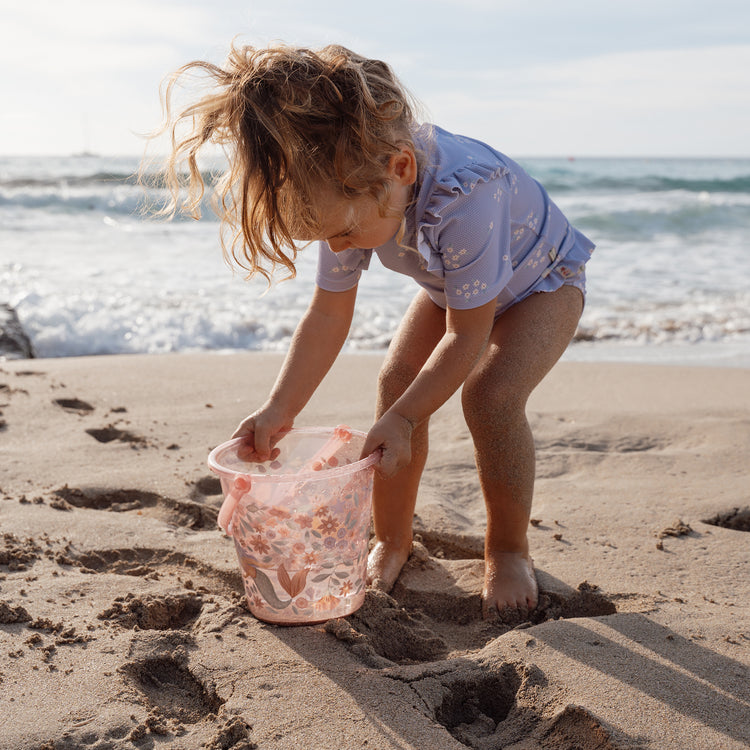LITTLE DUTCH. Short-Sleeve Swim Shirt and Bottoms Dreamy Lavender