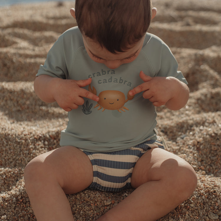 LITTLE DUTCH. Μαγιό πάνα Ocean Blue Stripes