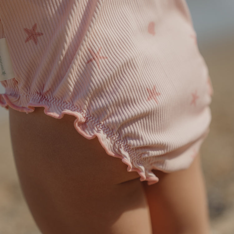 LITTLE DUTCH. Swimsuit with Ruffles Dreamy Seashells
