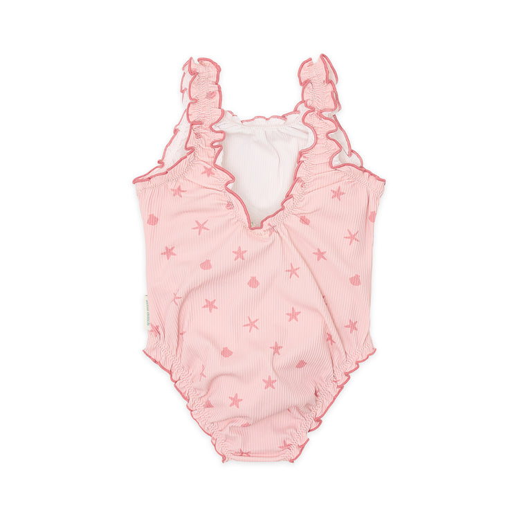 LITTLE DUTCH. Swimsuit with Ruffles Dreamy Seashells