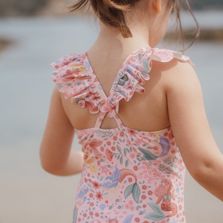LITTLE DUTCH. Ολόσωμο μαγιό με βολάν Dreamy Mermaid