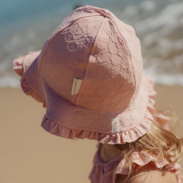 LITTLE DUTCH. Sun Hat Dreamy Pink Rose