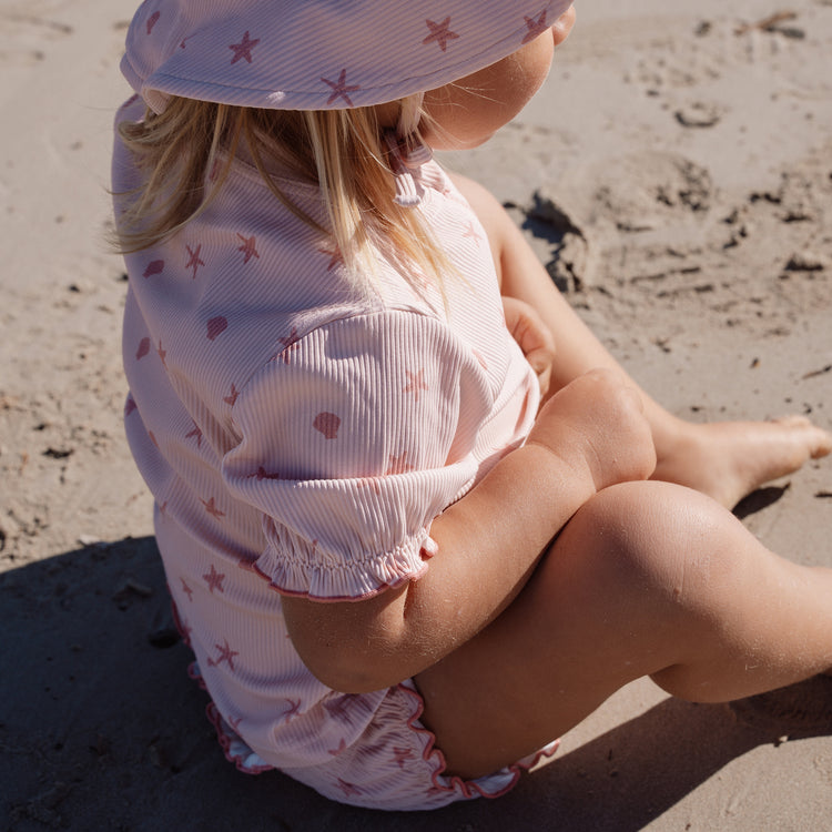 LITTLE DUTCH. Ruffle Swim Bottoms Dreamy Seashells