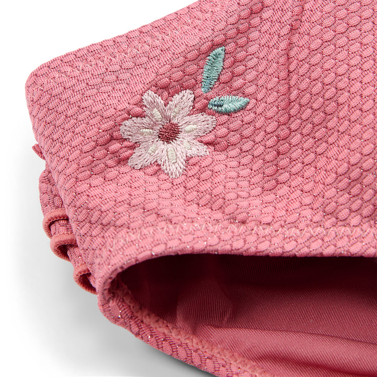 LITTLE DUTCH. Παιδικό μαγιό μπικίνι με βολάν Dreamy Pink Sparkle