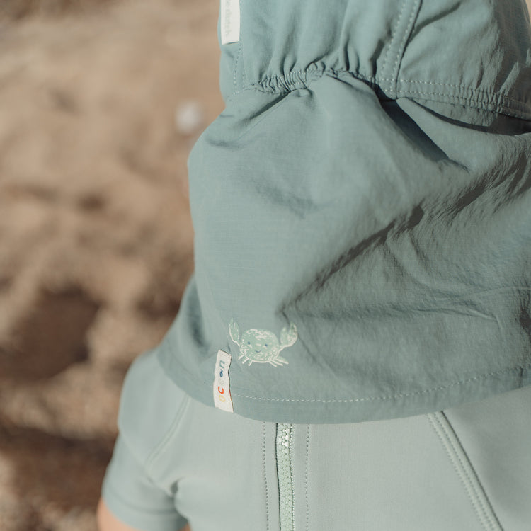 LITTLE DUTCH. Swim Cap Ocean Green