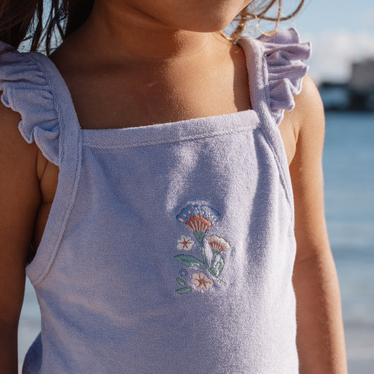 LITTLE DUTCH. Top and Shorts Dreamy Purple