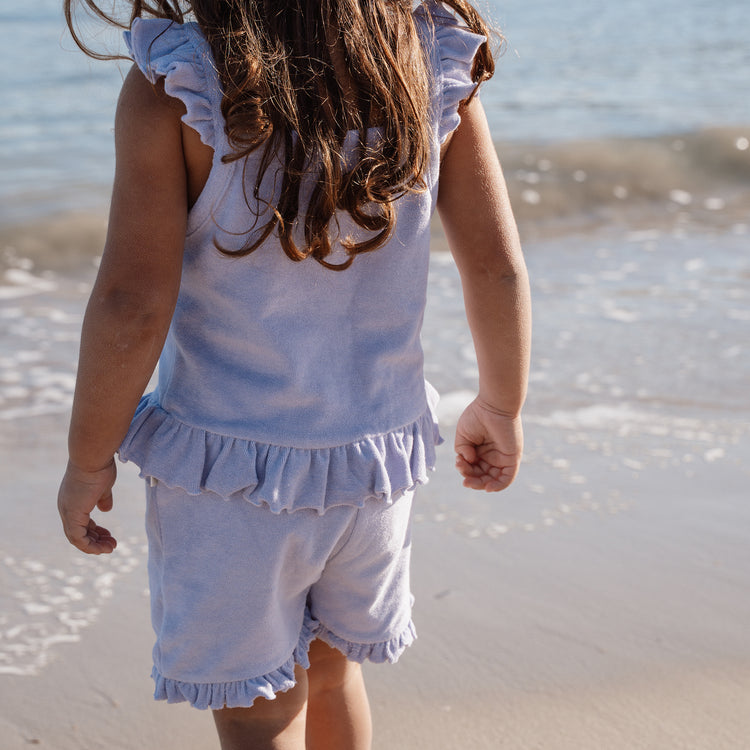 LITTLE DUTCH. Top and Shorts Dreamy Purple