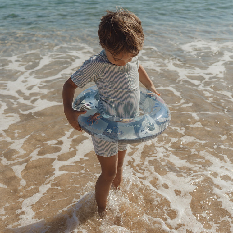LITTLE DUTCH. Short Sleeve Swim Shirt and Shorts Ocean Adventure