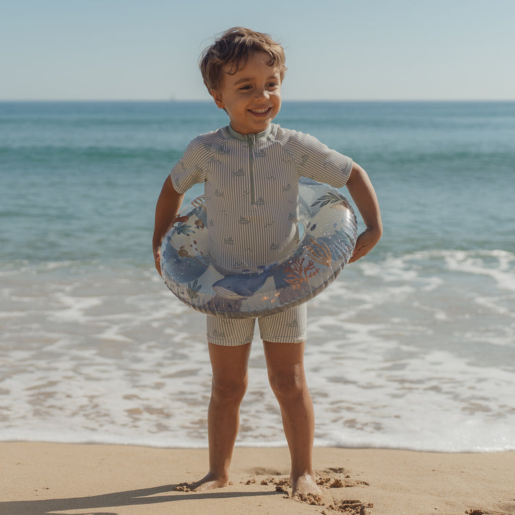 LITTLE DUTCH. Short Sleeve Swim Shirt and Shorts Ocean Adventure