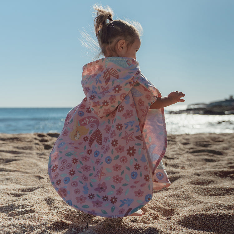 LITTLE DUTCH. Beach Poncho Dreamy Mermaid Multicolour - One size