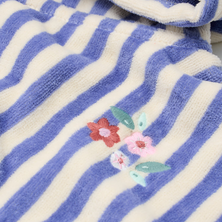 LITTLE DUTCH. Beach Poncho Dreamy Purple Stripe - One size