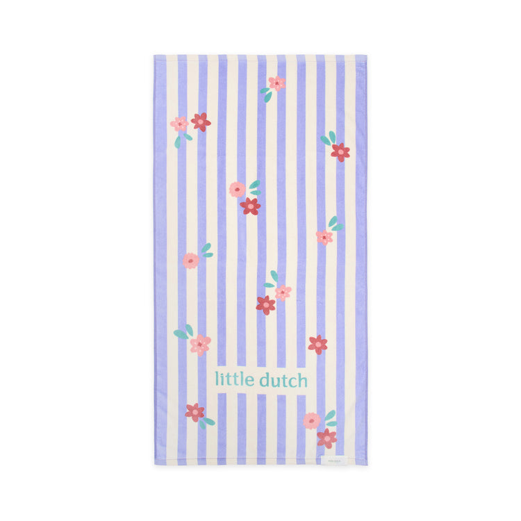 LITTLE DUTCH. Πετσέτα θαλάσσης Dreamy Purple Stripe - 60x120