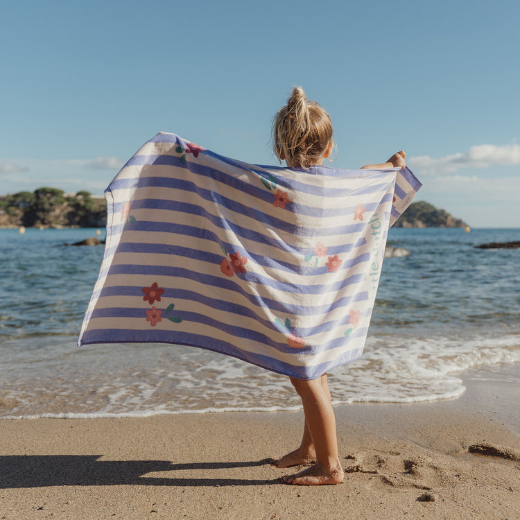 LITTLE DUTCH. Πετσέτα θαλάσσης Dreamy Purple Stripe - 60x120