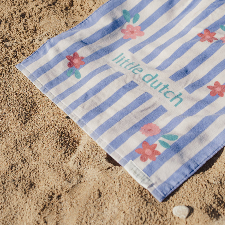 LITTLE DUTCH. Πετσέτα θαλάσσης Dreamy Purple Stripe - 60x120
