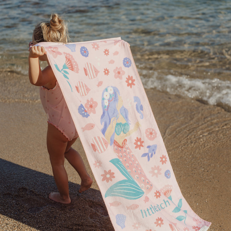 LITTLE DUTCH. Beach Towel Dreamy Mermaid Multicolour - 60x120