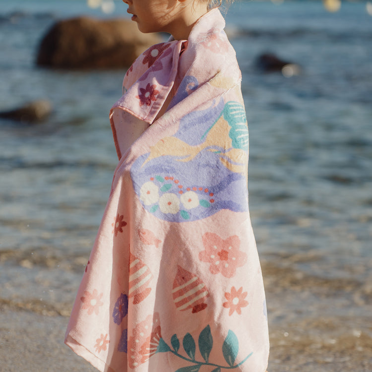 LITTLE DUTCH. Beach Towel Dreamy Mermaid Multicolour - 60x120