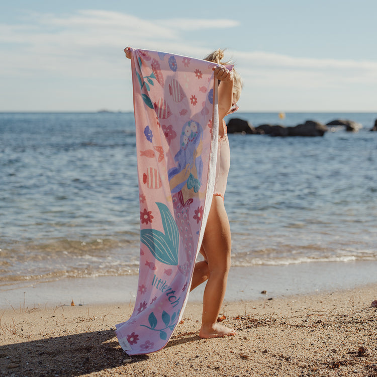 LITTLE DUTCH. Beach Towel Dreamy Mermaid Multicolour - 60x120