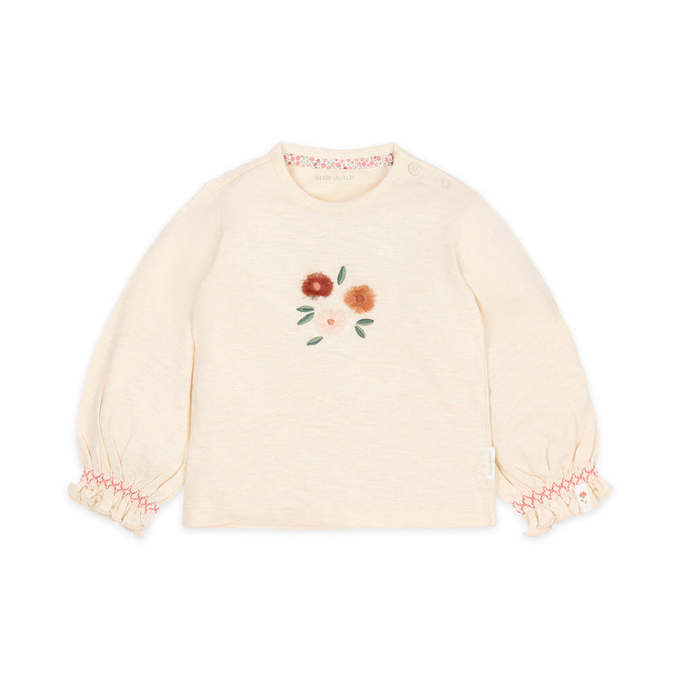 LITTLE DUTCH. T-shirt long sleeves Vanilla melee
