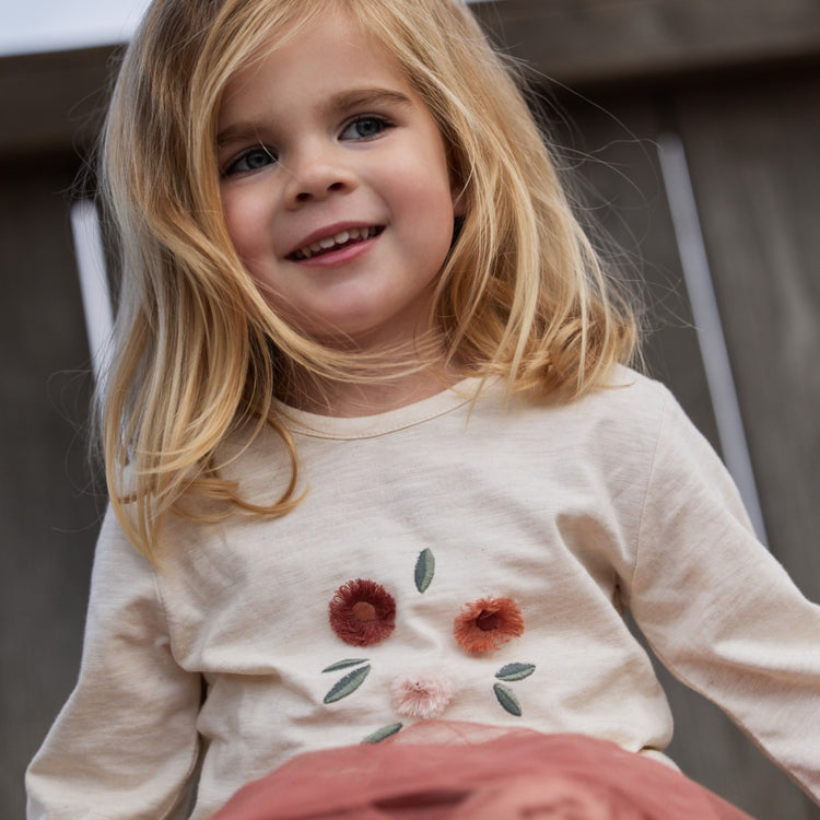 LITTLE DUTCH. T-shirt long sleeves Vanilla melee