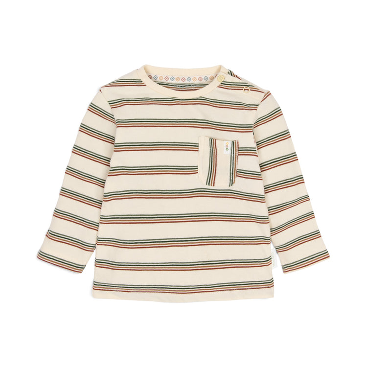 LITTLE DUTCH. T-shirt long sleeves Safari Stripe
