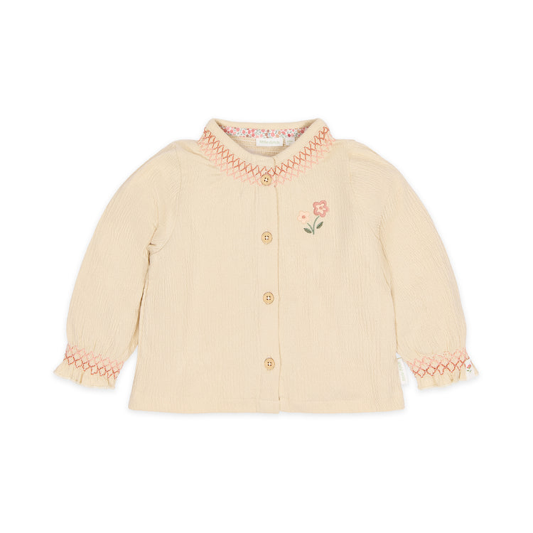 LITTLE DUTCH. Blouse long sleeves Vanilla