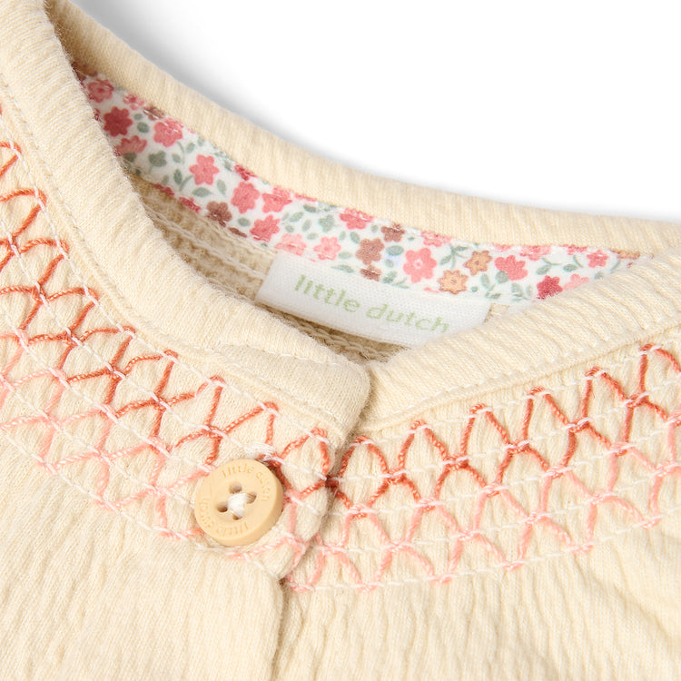 LITTLE DUTCH. Blouse long sleeves Vanilla