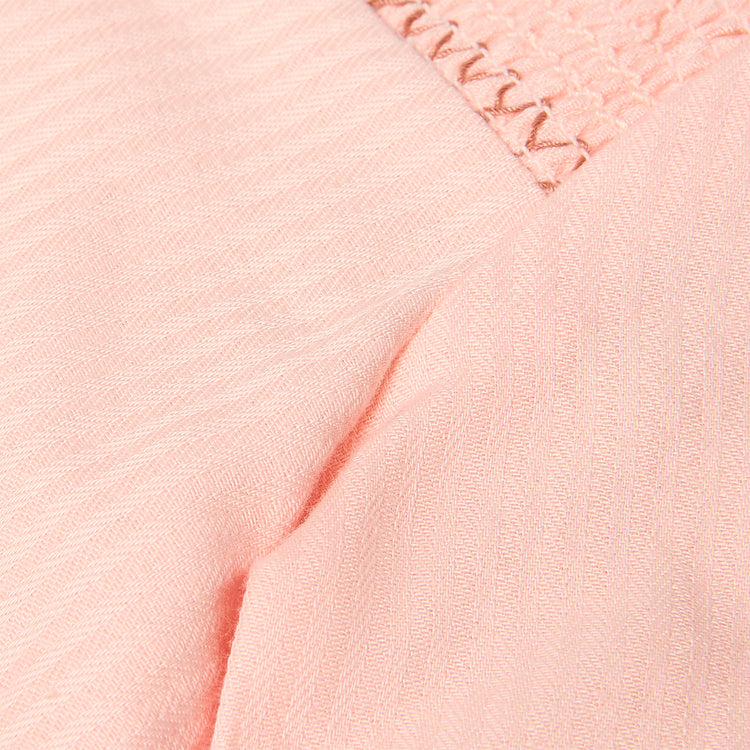 LITTLE DUTCH. Μπλουζάκι μακρυμάνικο με κουμπάκια Blush Pink