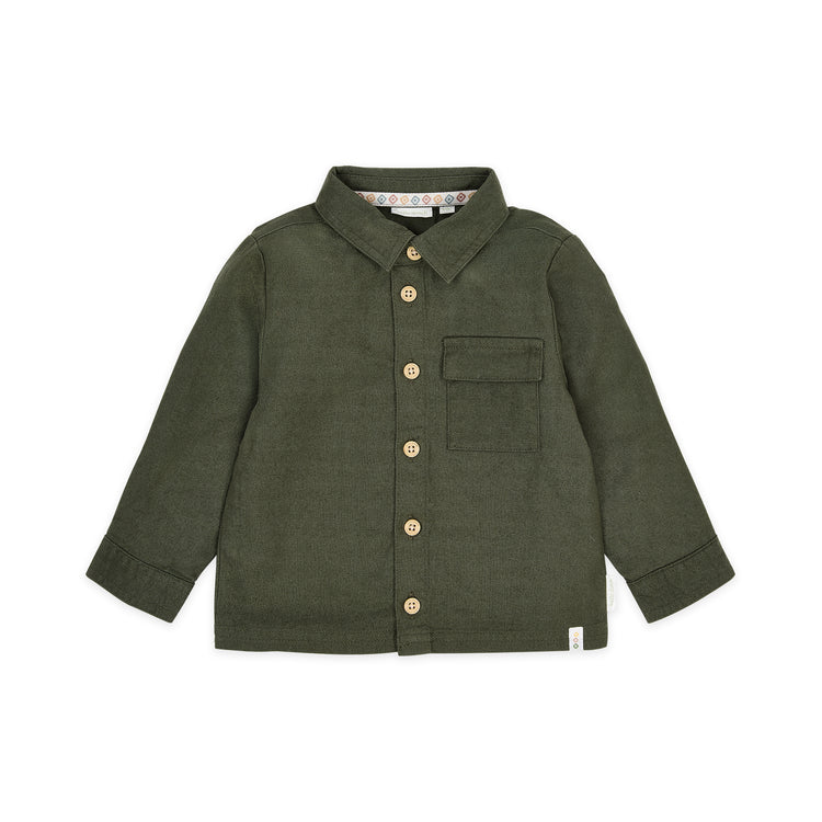 LITTLE DUTCH. Overshirt Deep Olive