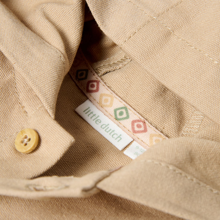 LITTLE DUTCH. Overshirt Warm Taupe