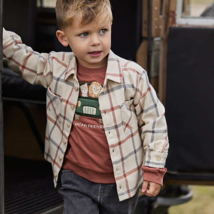 LITTLE DUTCH. Overshirt Safari Check