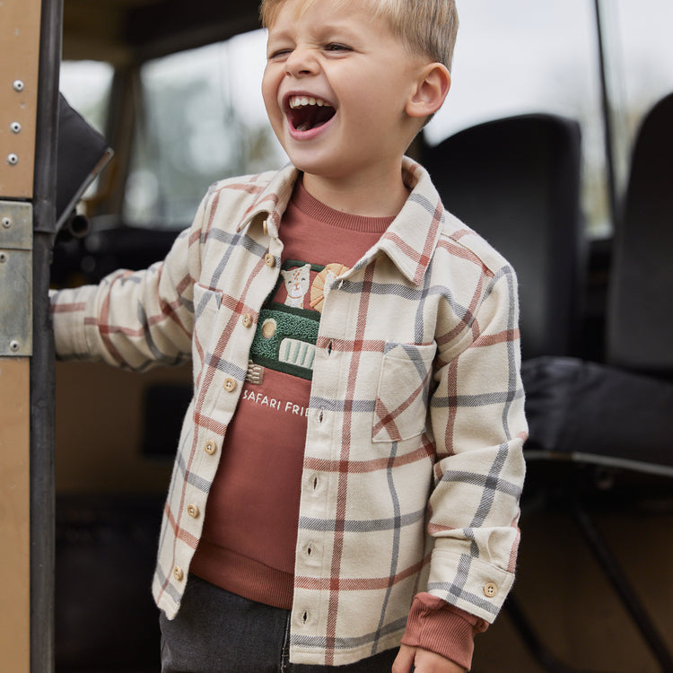 LITTLE DUTCH. Overshirt Safari Check