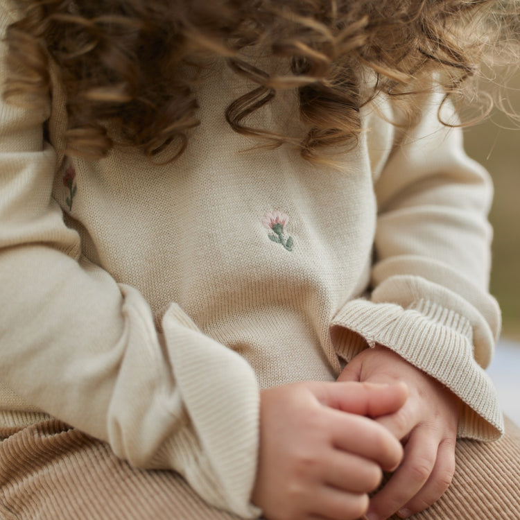LITTLE DUTCH. Knitted sweater Vanilla