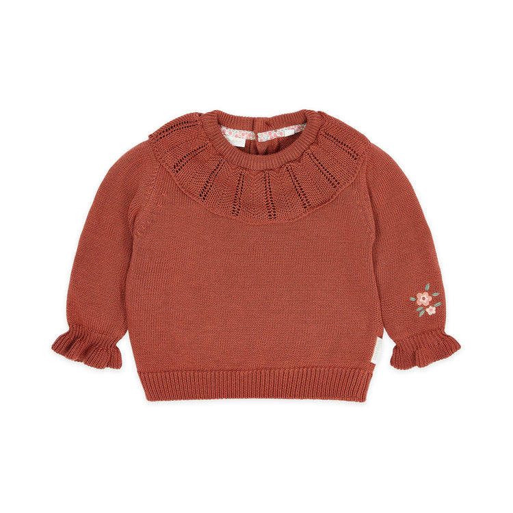 LITTLE DUTCH. Knitted sweater Deep Berry