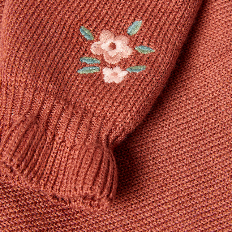 LITTLE DUTCH. Knitted sweater Deep Berry