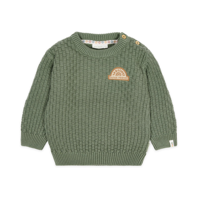 LITTLE DUTCH. Knitted sweater Sage