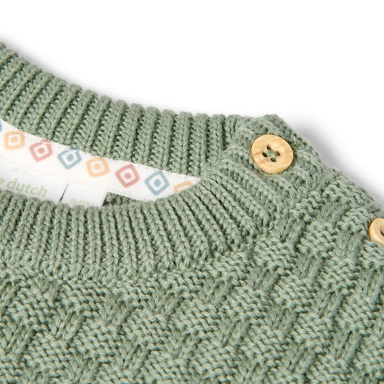 LITTLE DUTCH. Knitted sweater Sage