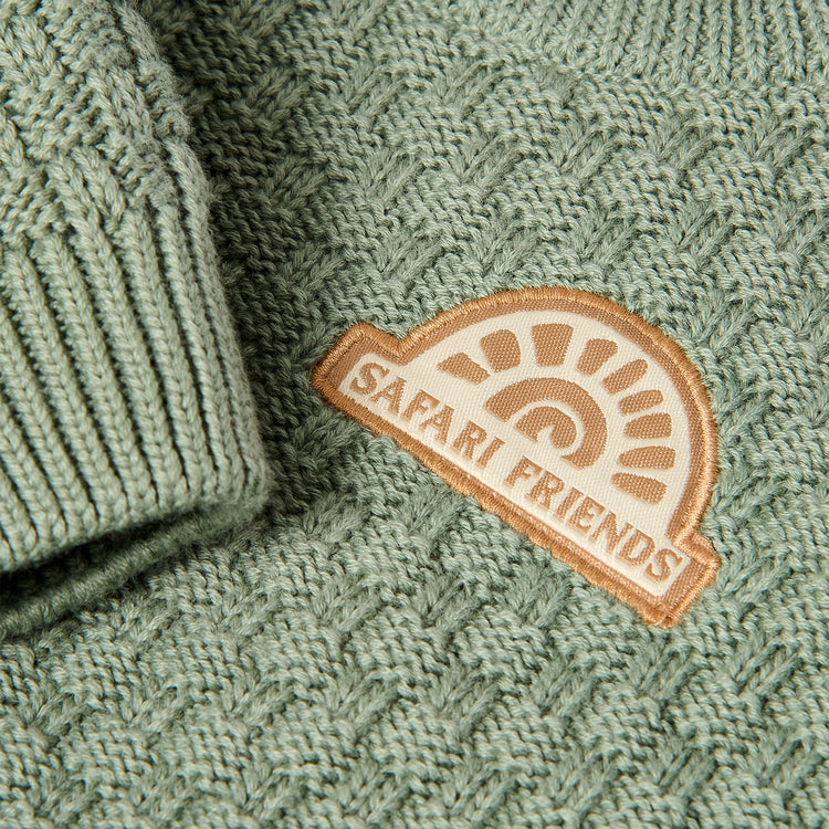 LITTLE DUTCH. Knitted sweater Sage