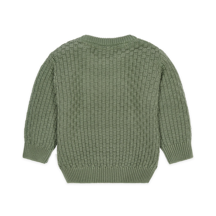 LITTLE DUTCH. Knitted sweater Sage