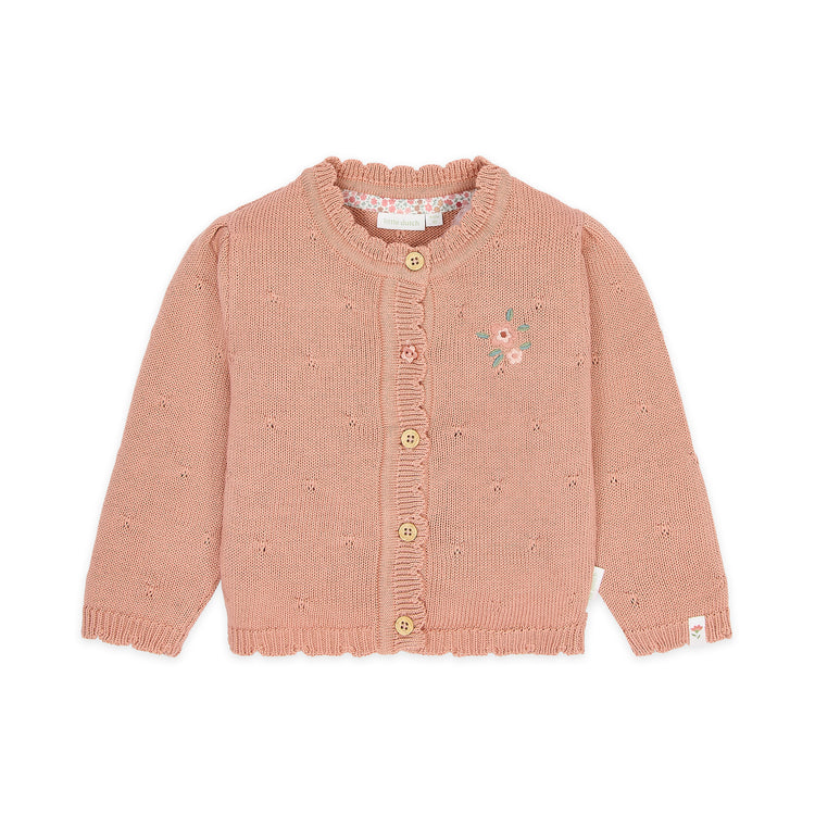LITTLE DUTCH. Knitted cardigan Deep Pink