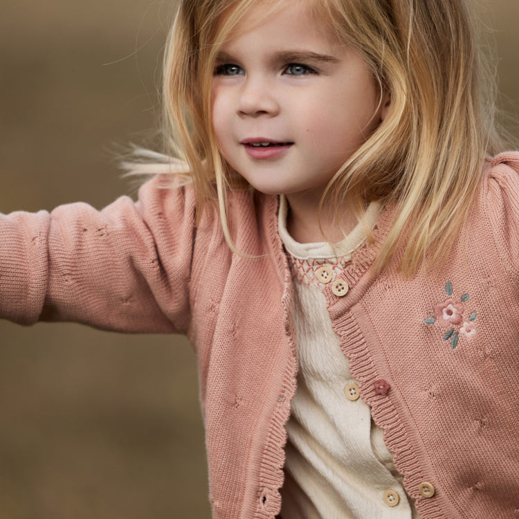 LITTLE DUTCH. Knitted cardigan Deep Pink