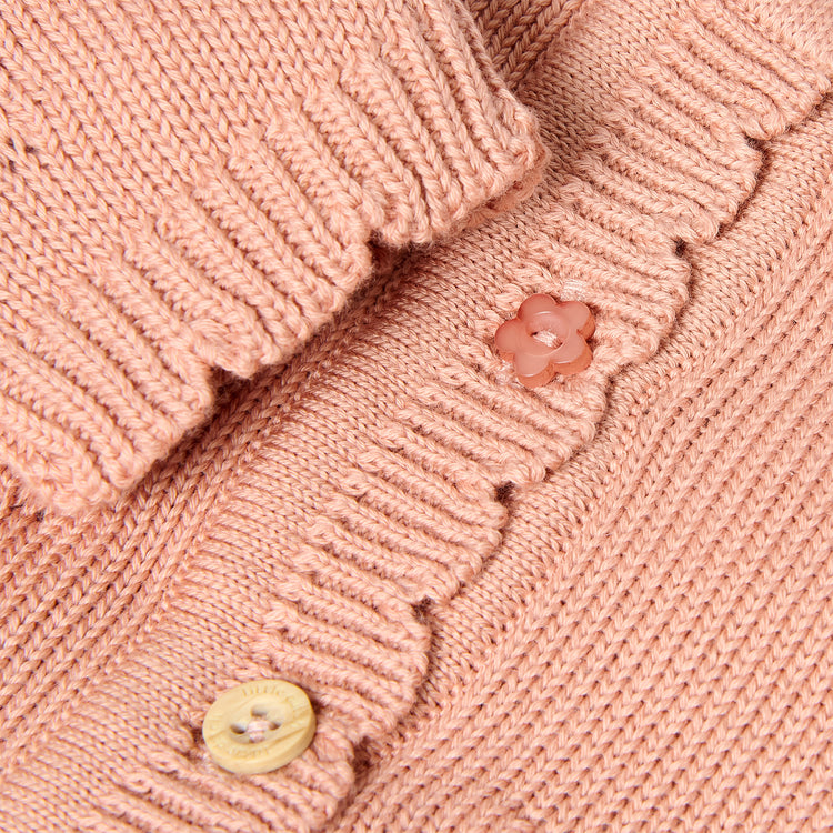 LITTLE DUTCH. Knitted cardigan Deep Pink