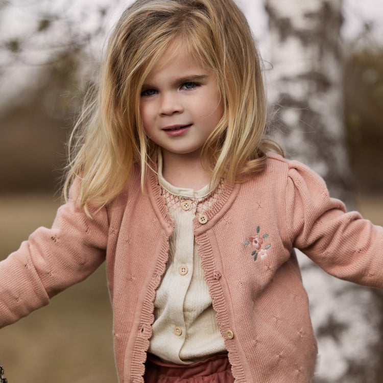 LITTLE DUTCH. Knitted cardigan Deep Pink