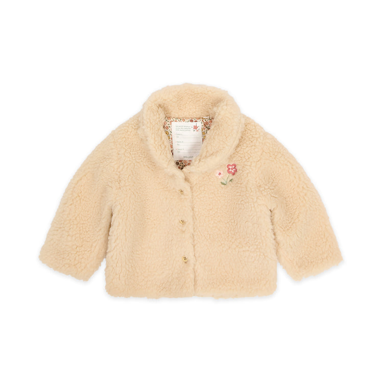 LITTLE DUTCH. Teddy cardigan Vanilla